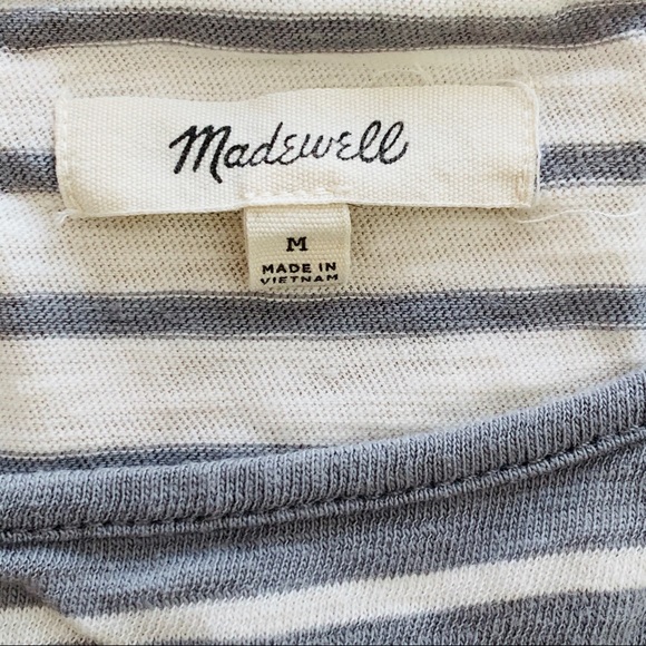 Madewell Forward Seam “Dusk Grey” Stripe Tank - Picture 3 of 6